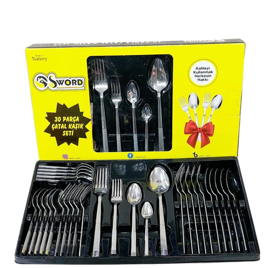 Sword 30 parça çatal kaşık seti